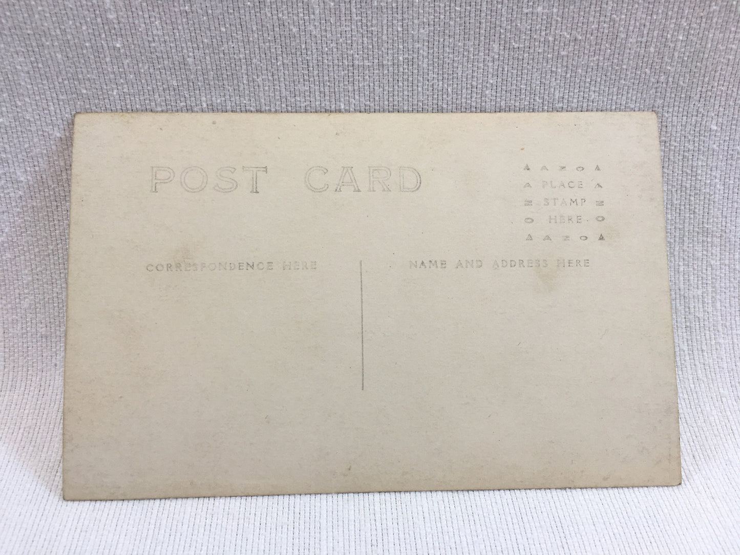 Antique RPPC Real Photo Postcard, Lake Scene, People Boating