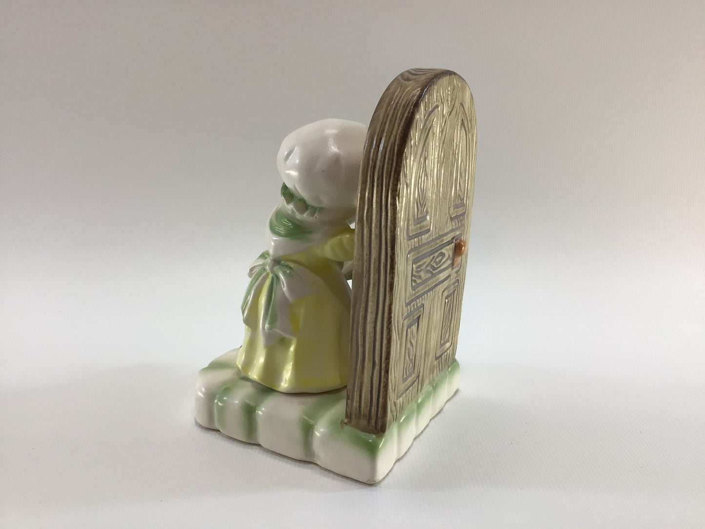 Bunny Rabbit Figurine Ceramic 1980 Avon Precious Moments Representative Award My First Call
