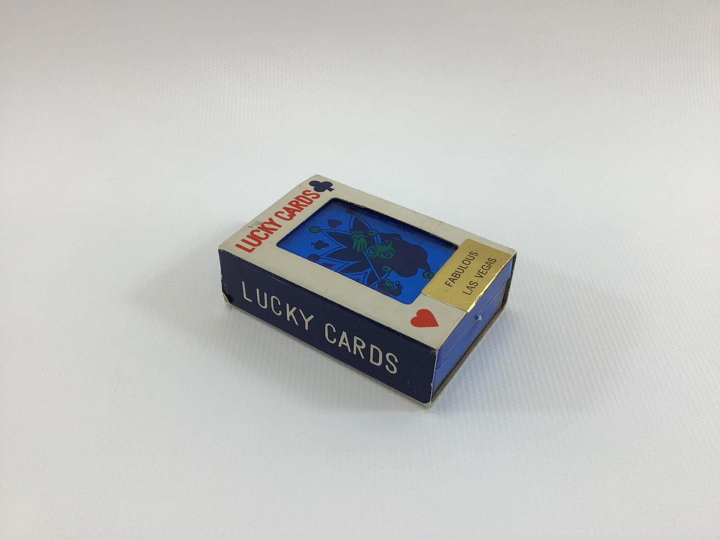 Lucky Cards Miniature Playing Cards Deck Vintage Collectible Ephemera Las Vegas Souvenir