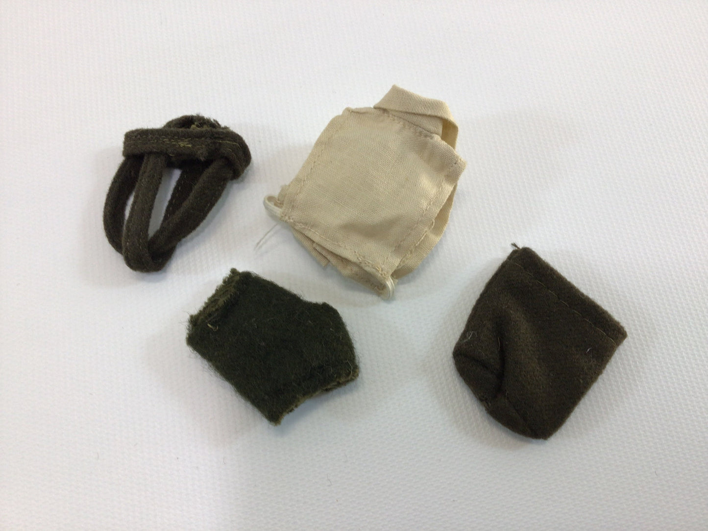 Topper Tiger Team 1960's Toy Military Action Soldier Accessories Replacement Parts Helmet Pouch Fatigue Shirt