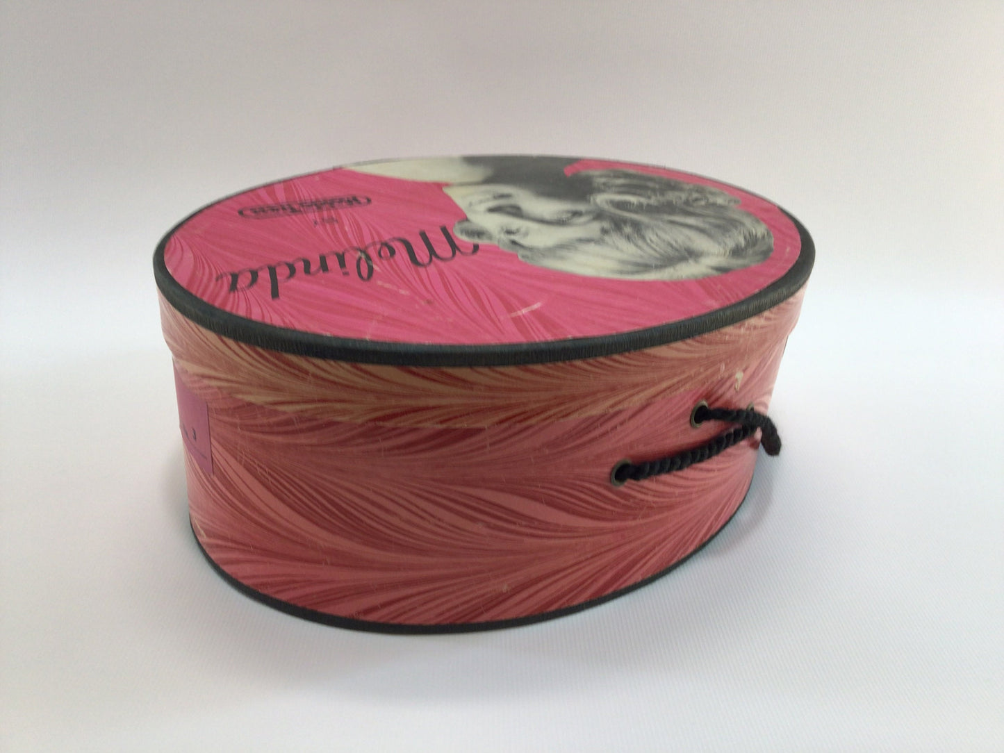 Vintage Wig Box Moldo Tress Melinda Pink Retro Decor Display