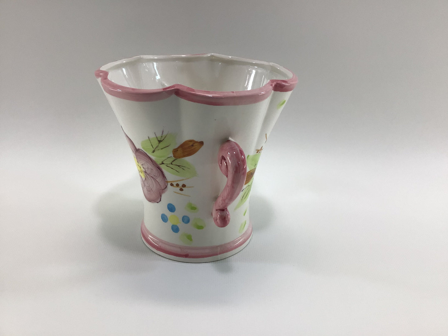 Hand Painted Flower Vase Vintage 1950's Relpo 5" Porcelain M6705