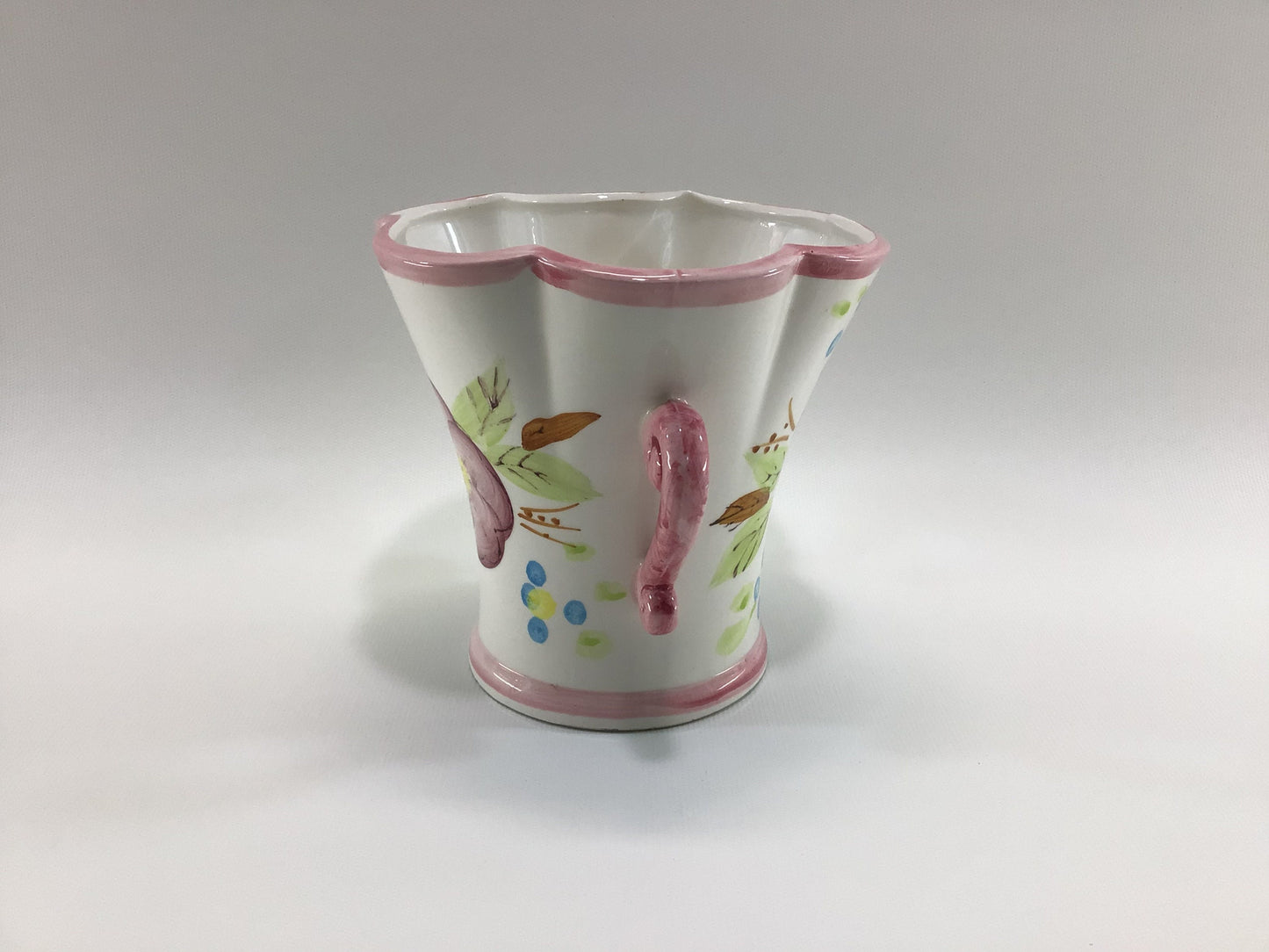 Hand Painted Flower Vase Vintage 1950's Relpo 5" Porcelain M6705