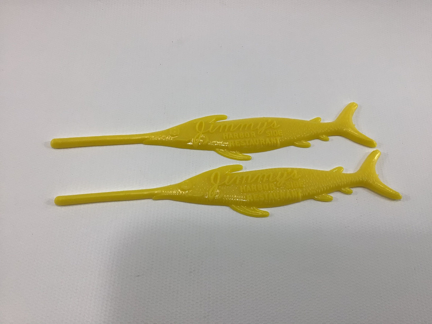 Swordfish Cocktail Swizzle Stir Sticks Vintage Barware Advertising Boston Fish Pier