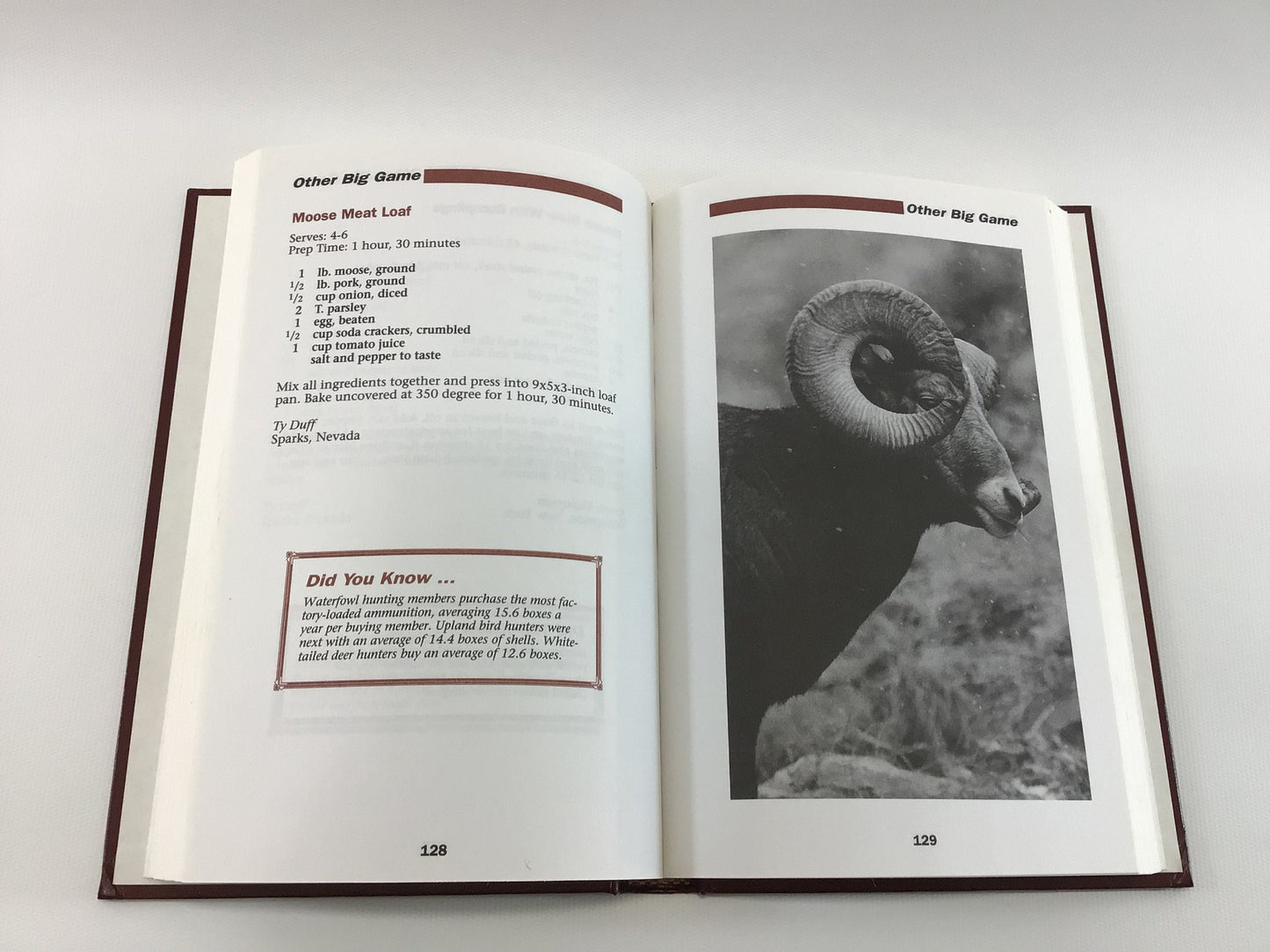 Vintage Cookbook 1994 NAHC Wild Game Cookbook
