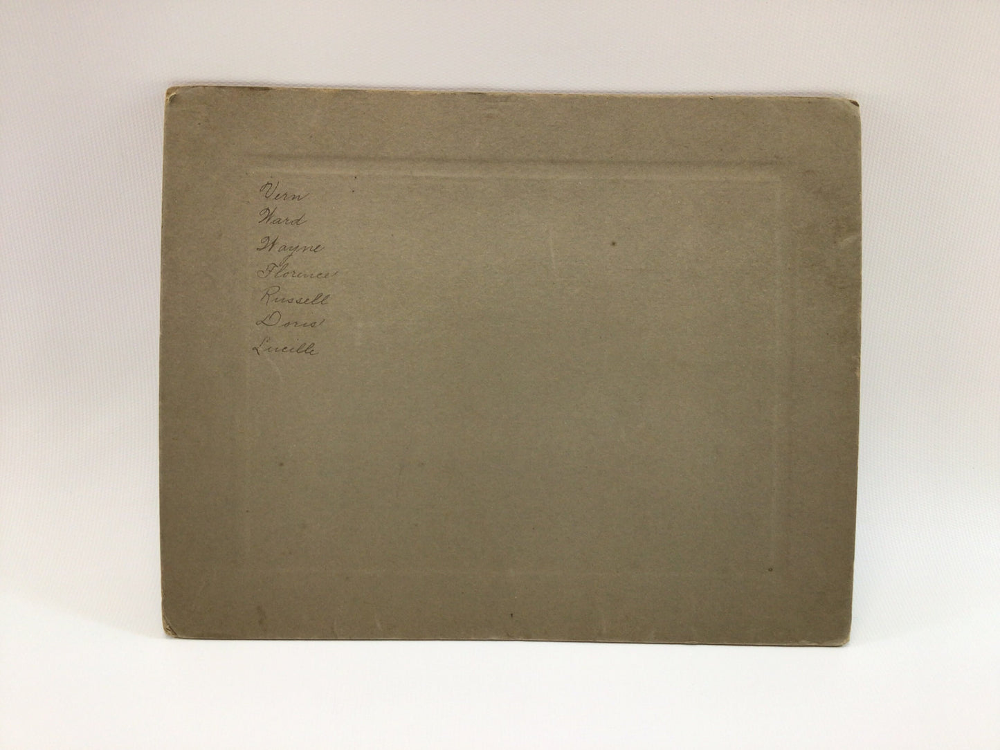 Cabinet Card Photo Edwardian era Photograph Seven Siblings