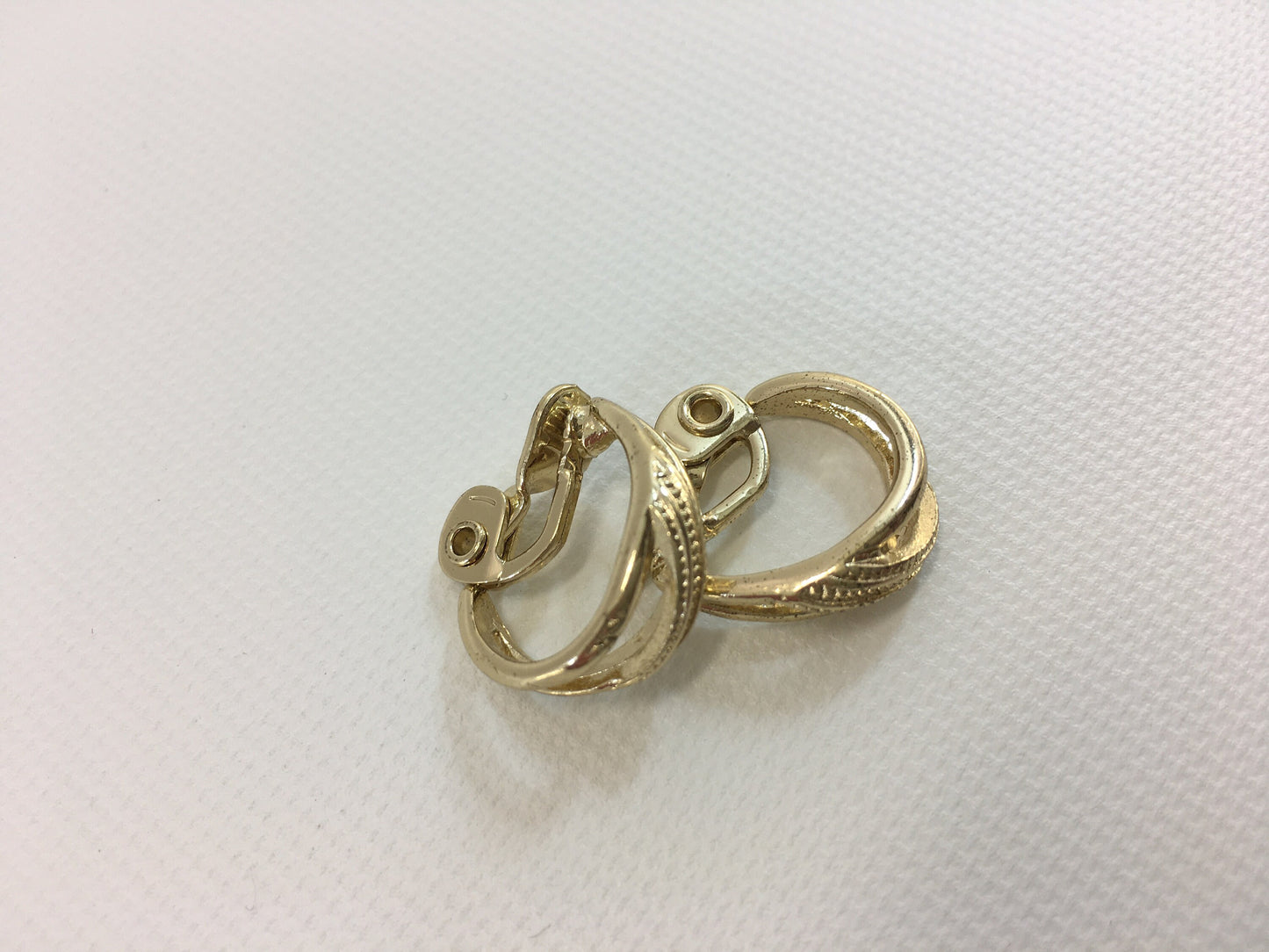 Gold Tone Clip Earrings The Jewelry Group TJG