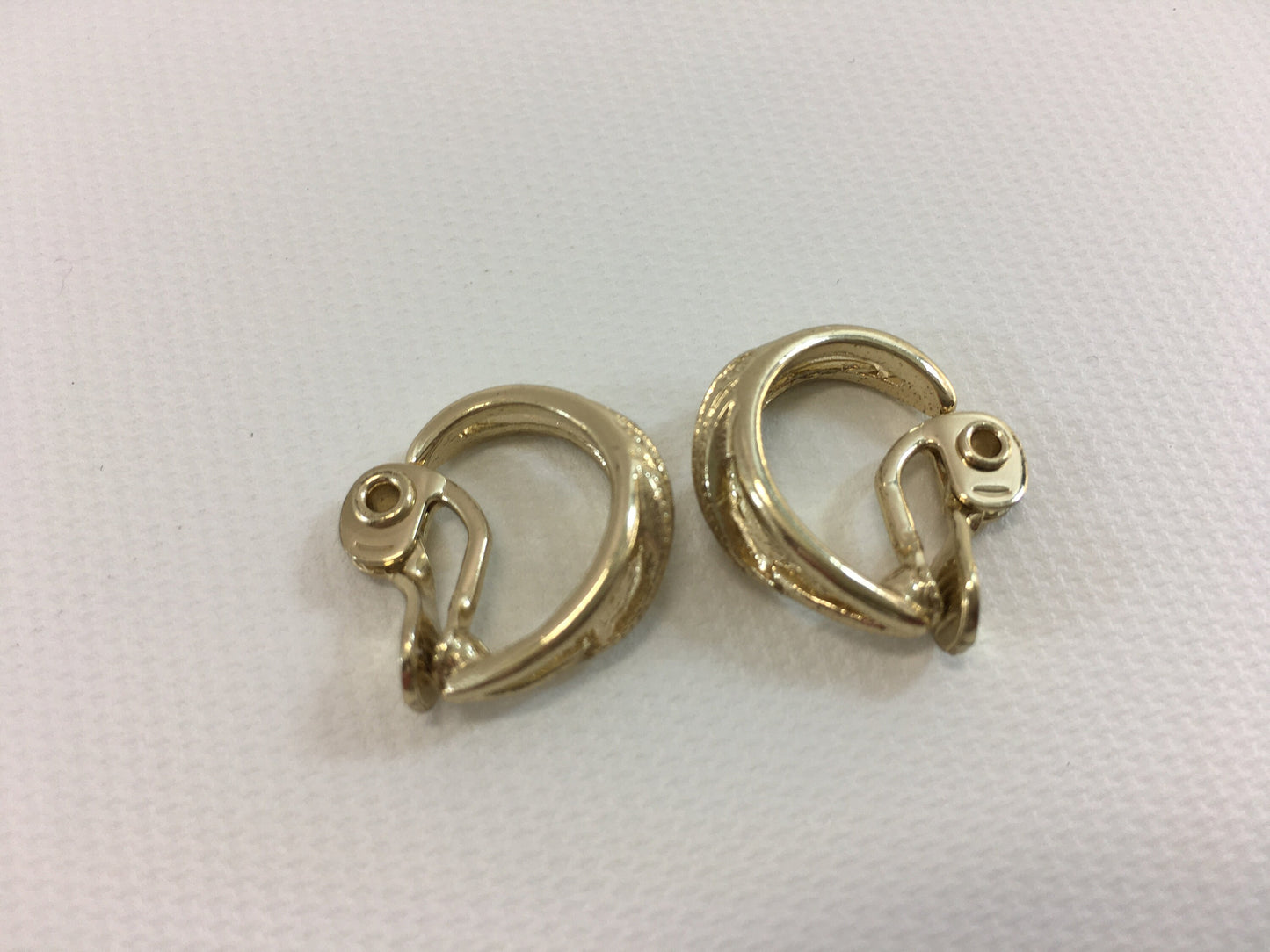 Gold Tone Clip Earrings The Jewelry Group TJG