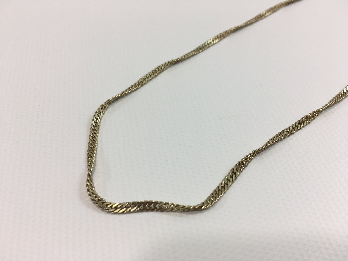 18k Gold Plate Chain Necklace Bracelet Set