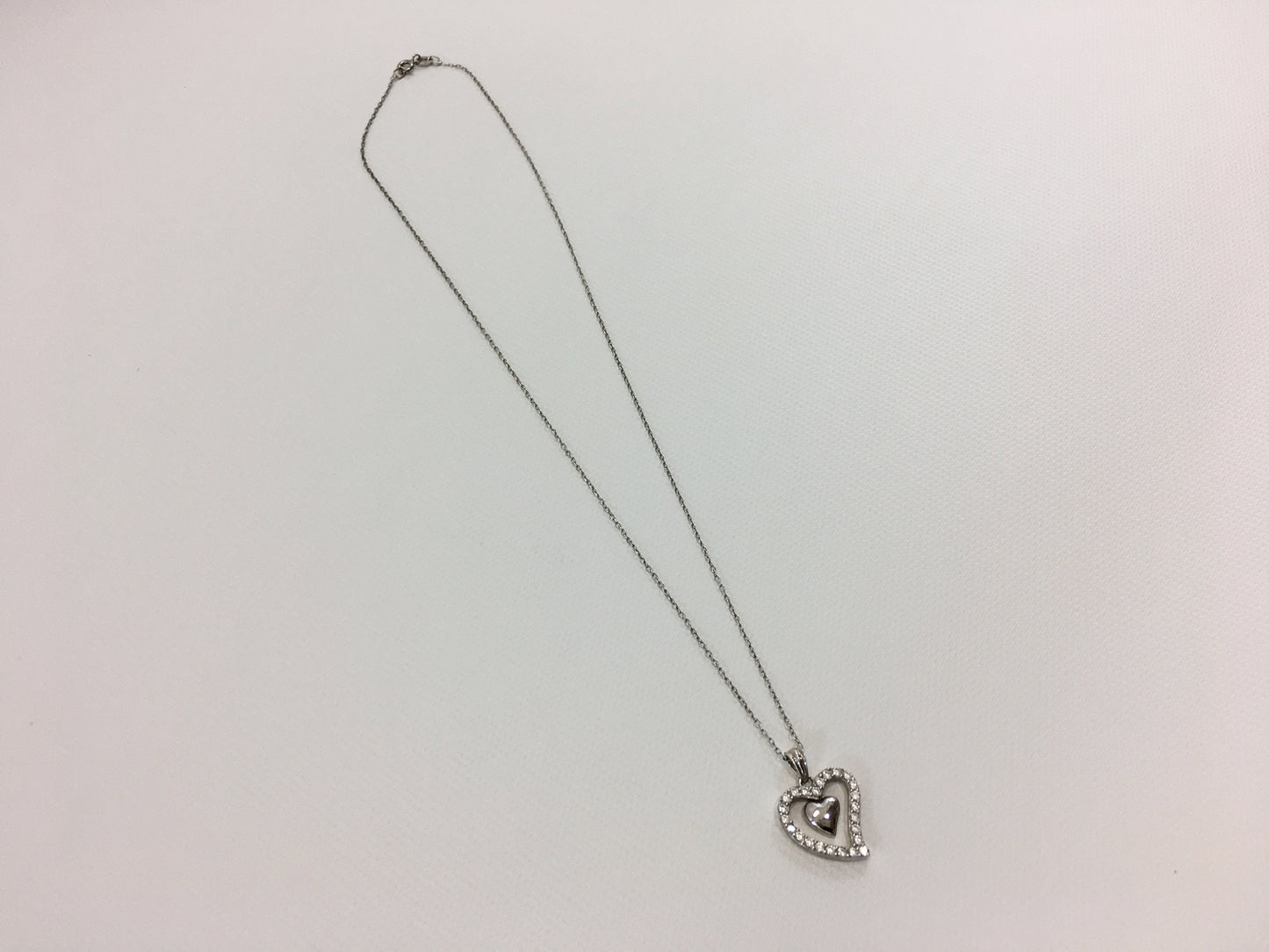 Heart Pendant Sterling Silver 925 Plated Necklace