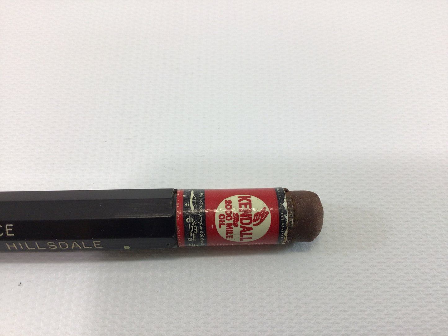 Kendall Oil Mechanical Pencil Black Red Vintage Advertising Collectible