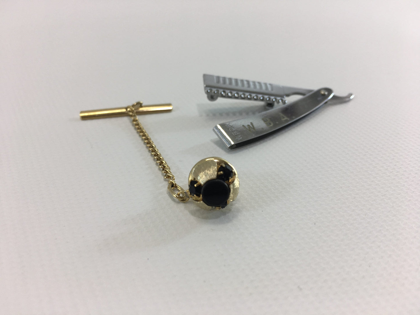 Cosmetology Award Pins Brooch Lot Hair Thinning Comb Faux Ruby Pinback Vintage Jewelry