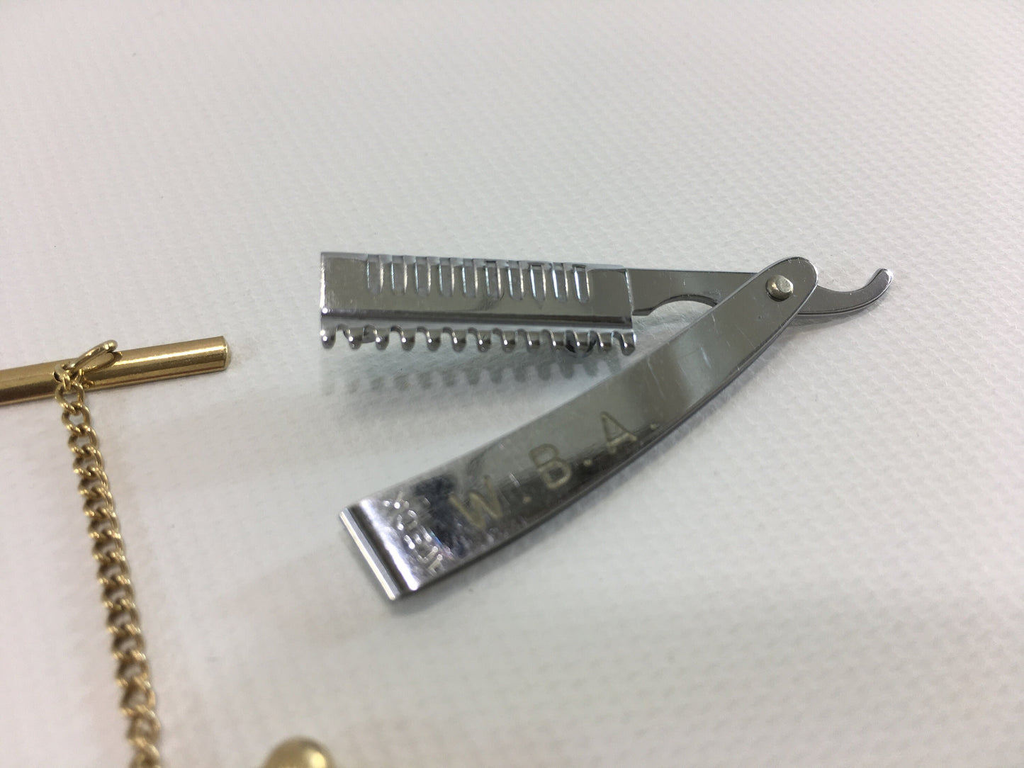 Cosmetology Award Pins Brooch Lot Hair Thinning Comb Faux Ruby Pinback Vintage Jewelry