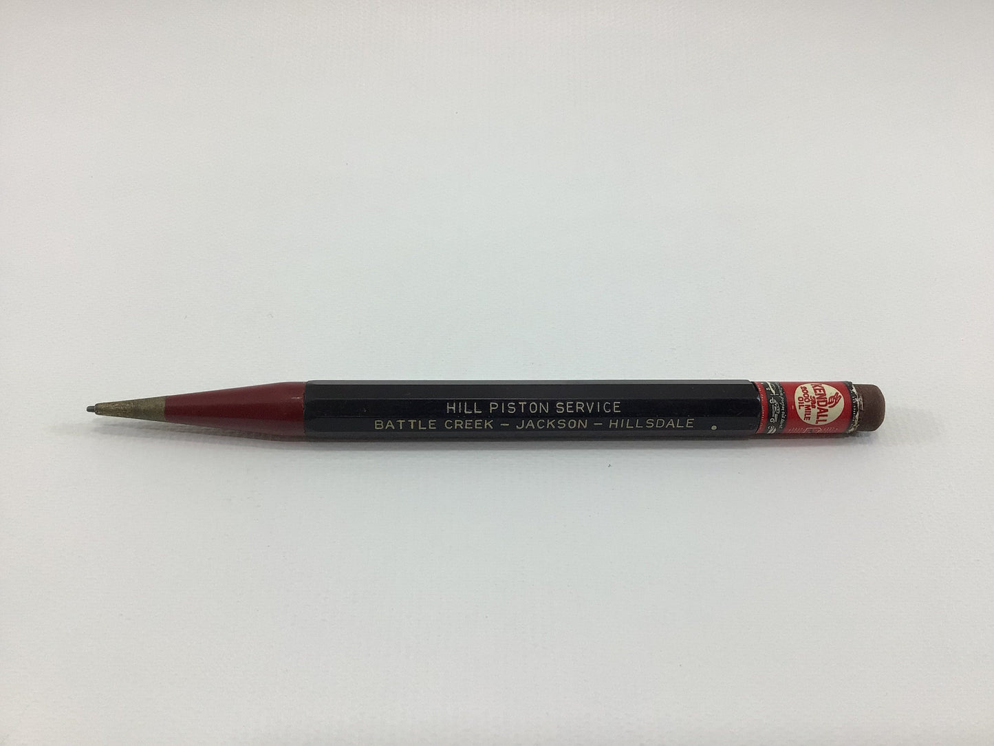Kendall Oil Mechanical Pencil Black Red Vintage Advertising Collectible