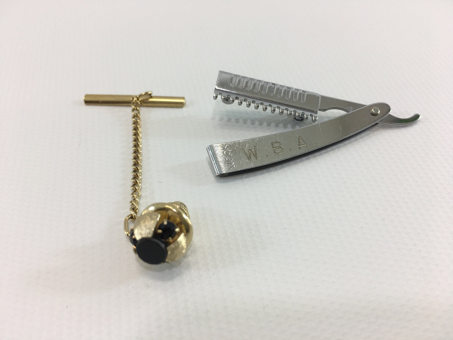 Cosmetology Award Pins Brooch Lot Hair Thinning Comb Faux Ruby Pinback Vintage Jewelry