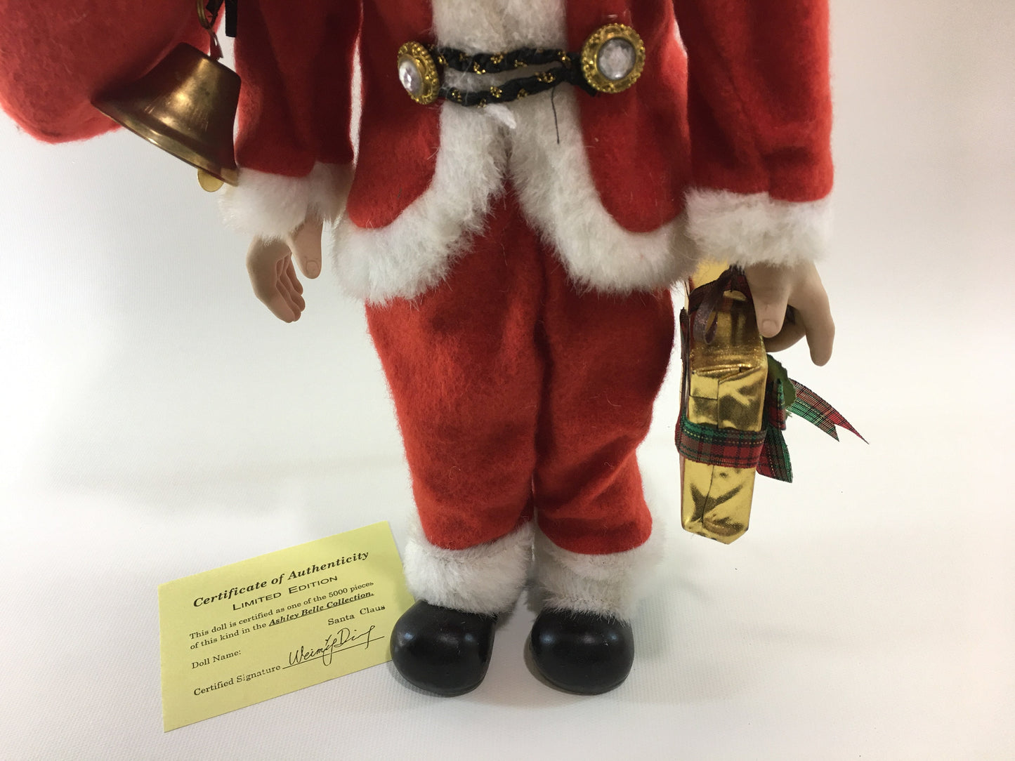 Ashley Belle Santa Doll Porcelain Keepsakes Fine Bisque Collectible