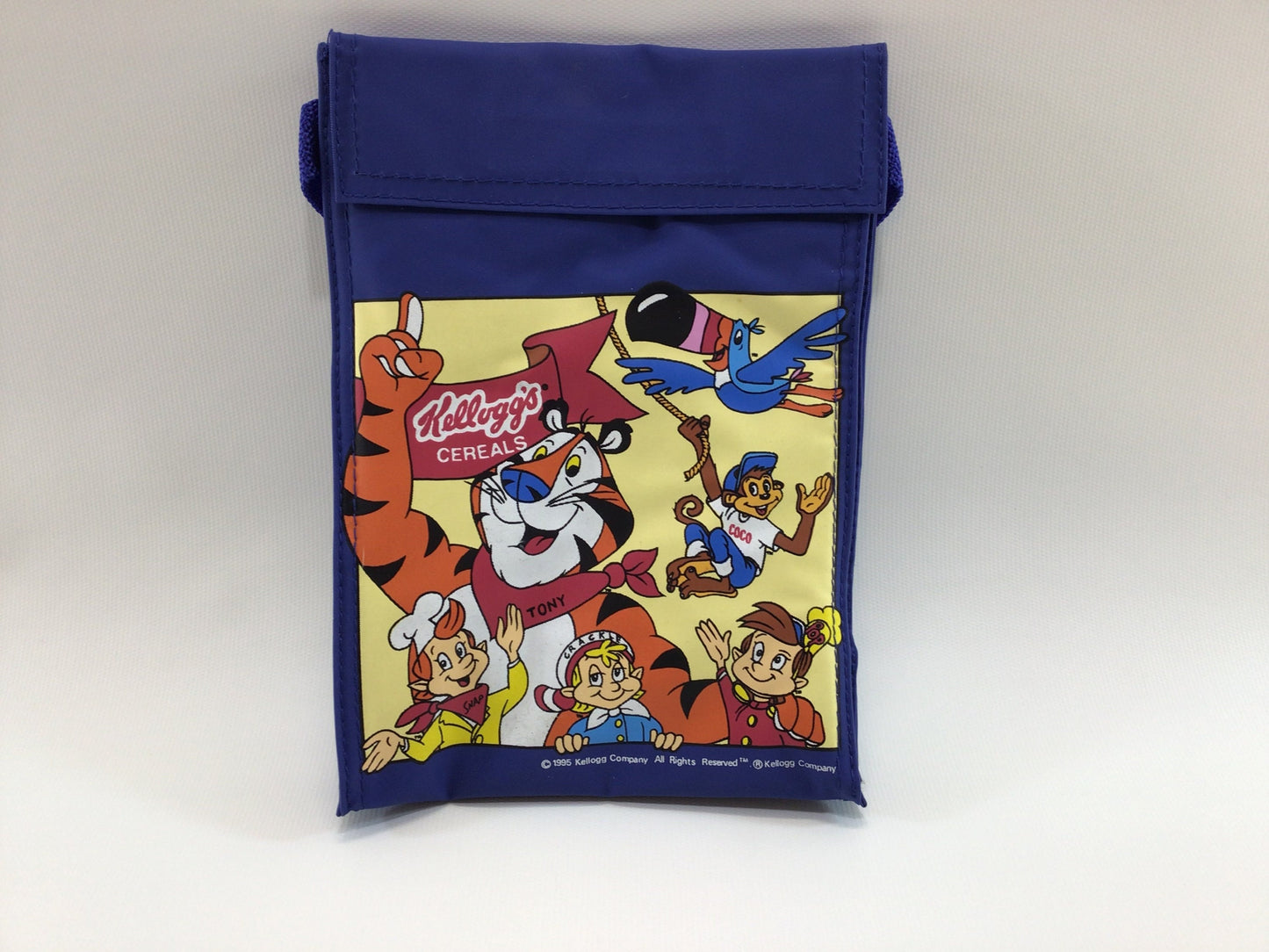 Kellogg's Cereals Lunch Tote Bag Tony the Tiger Snap Crackle Pop Vintage 1995 Advertising