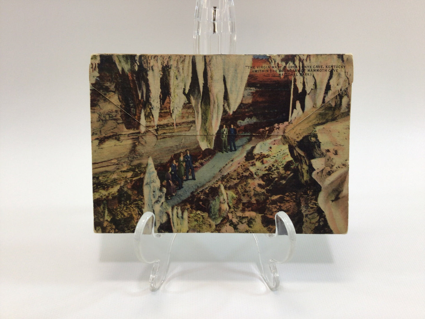 Great Onyx Cave Souvenir Postcard Foldout Antique 1940's Ephemera Collectible