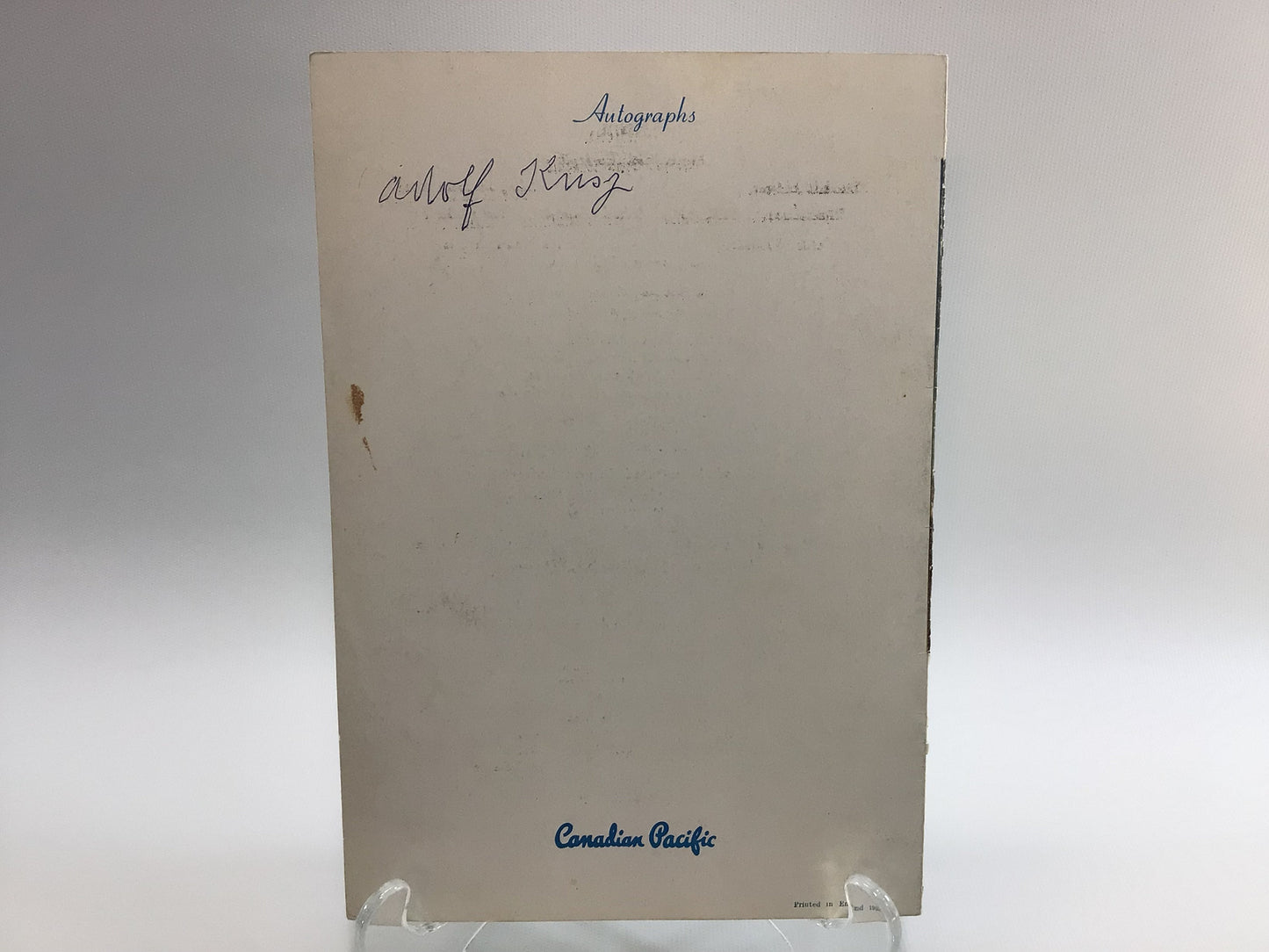Restaurant Dinner Menu 1956 Empress of Scotland West Indies Cruise Vintage Dining Ephemera