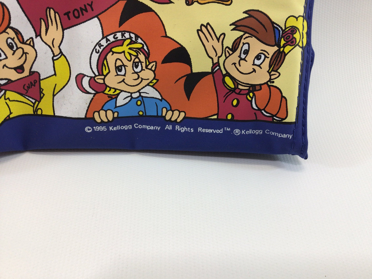Kellogg's Cereals Lunch Tote Bag Tony the Tiger Snap Crackle Pop Vintage 1995 Advertising