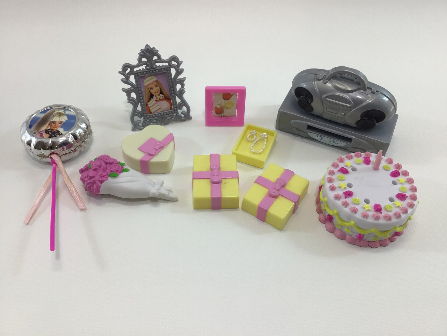 Barbie Birthday Party Parts and Pieces Lot Vintage Fashion Doll Replacement Parts