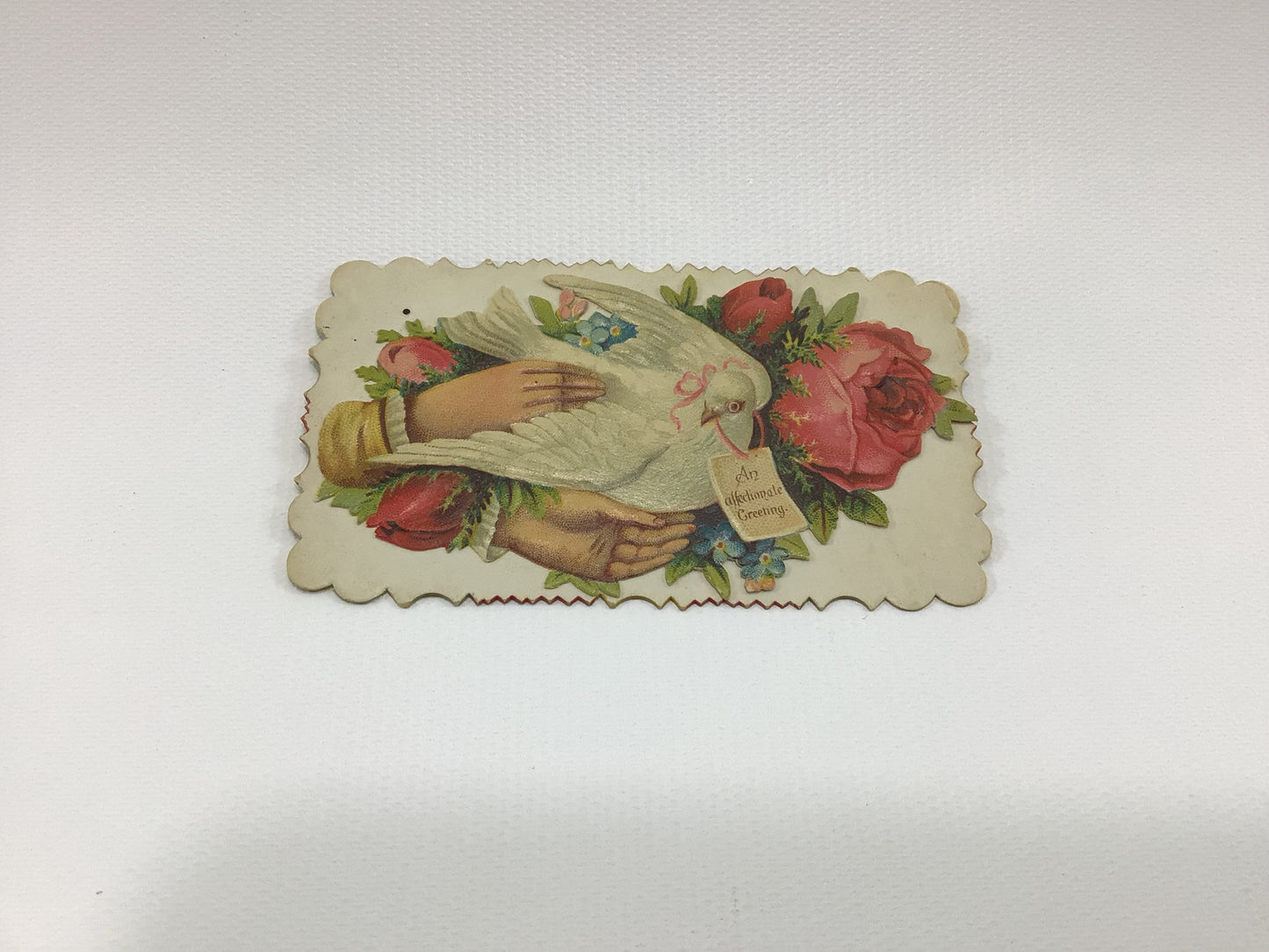 Antique German Scrap Embossed Calling Card