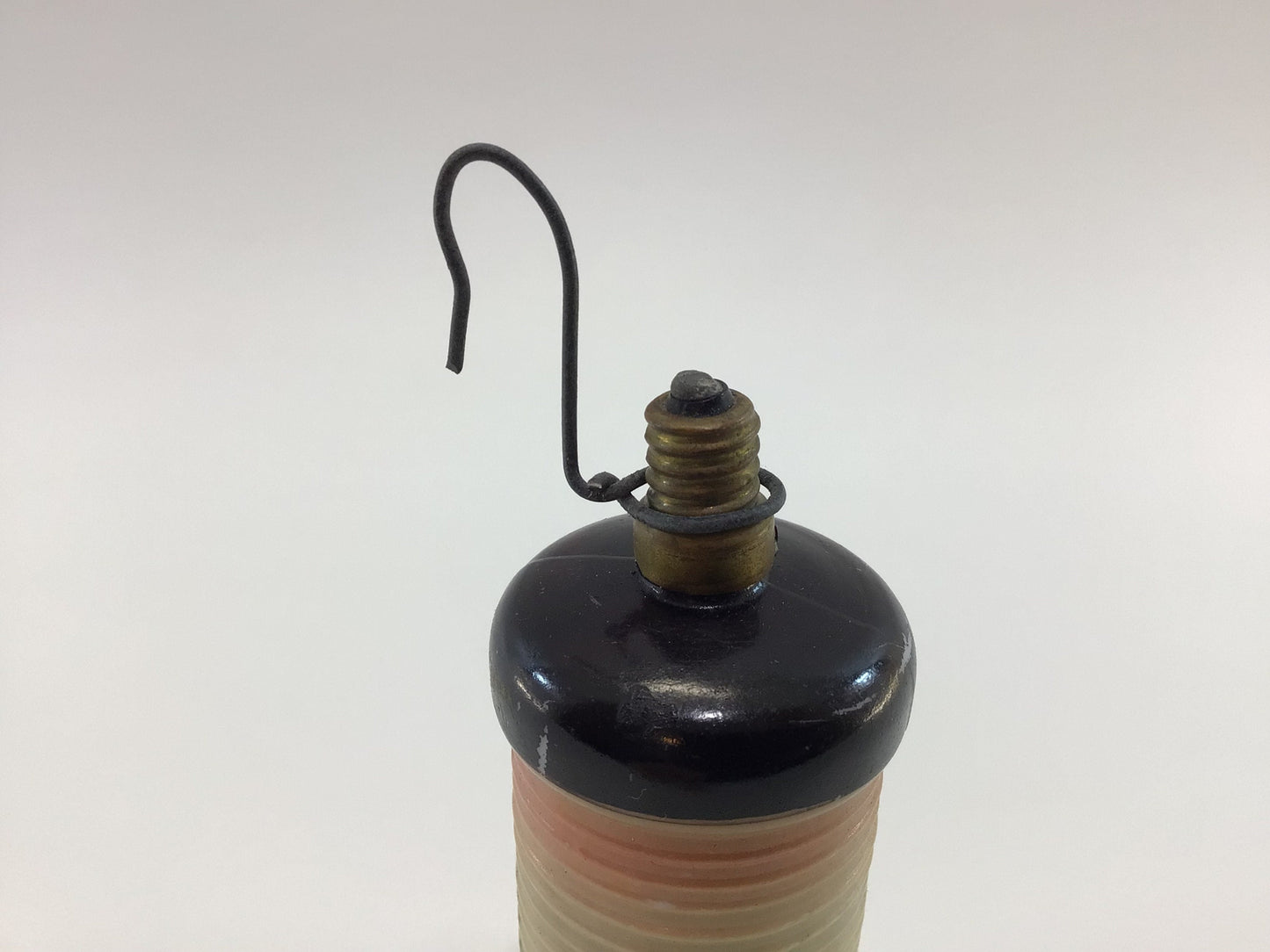 Vintage Glass Chinese Lantern Cylindrical Christmas Light Bulb Ornament