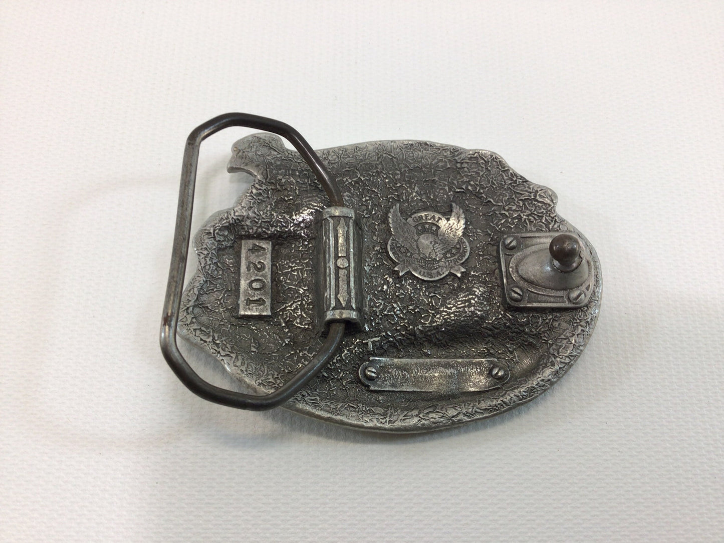 Belt Buckle Vintage Pewter The Police Officer an American Hero Commemorative