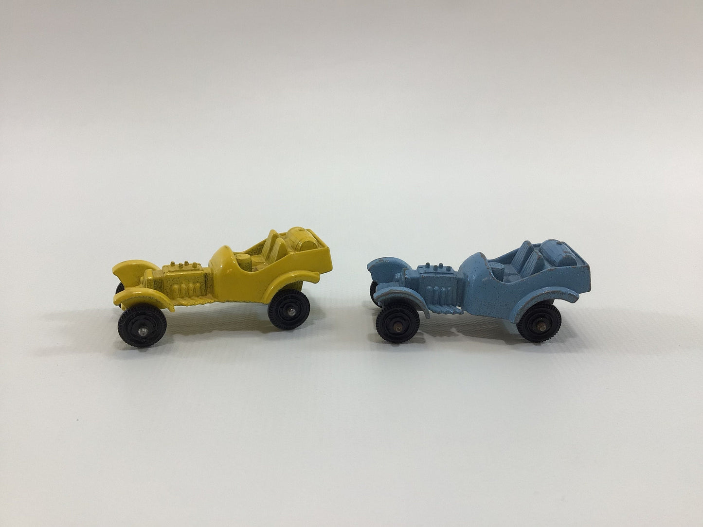 Vintage 1960's Tootsietoy Diecast Toy Cars Roadster Hot Rods Blue and Yellow