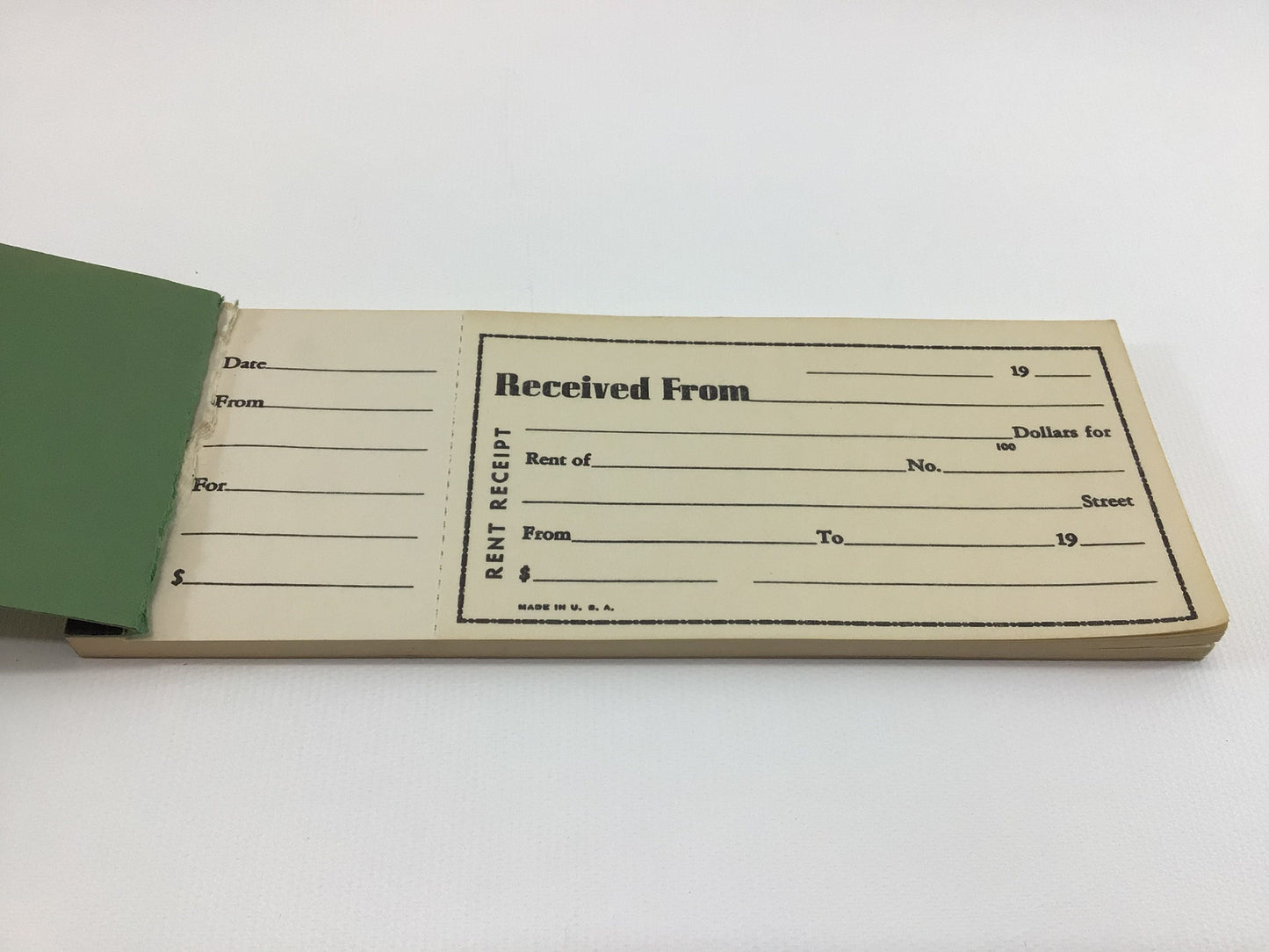 Vintage Rent Receipts Book Springfield Product Collectible Ephemera Partially Used