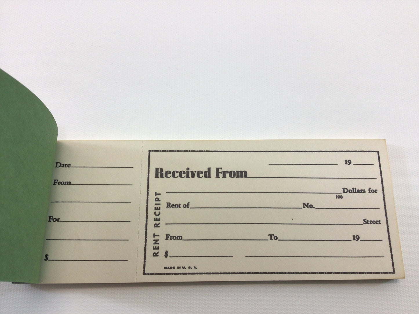 Vintage Rent Receipts Book Springfield Product Collectible Ephemera Full Unused