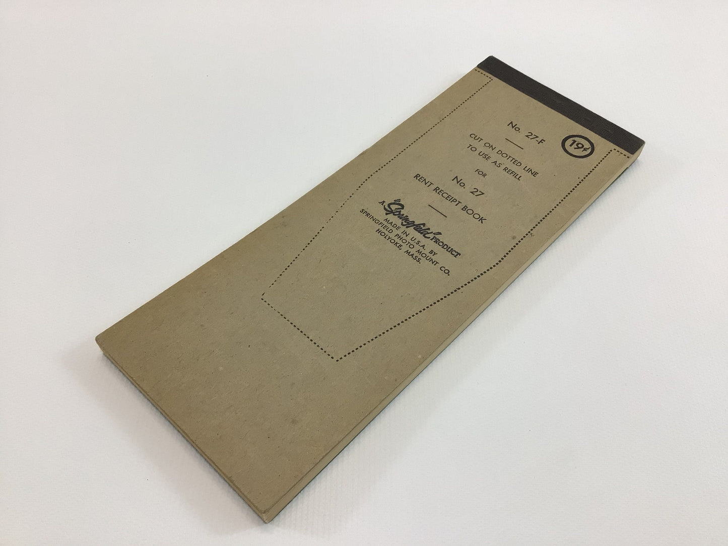 Vintage Rent Receipts Book Springfield Product Collectible Ephemera Partially Used