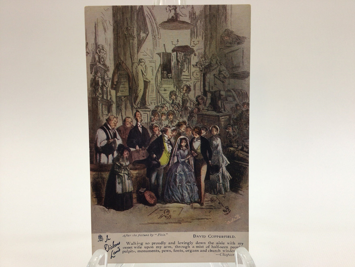 Antique Art Postcard Dickens Copperfield Tuck's Oilette Series