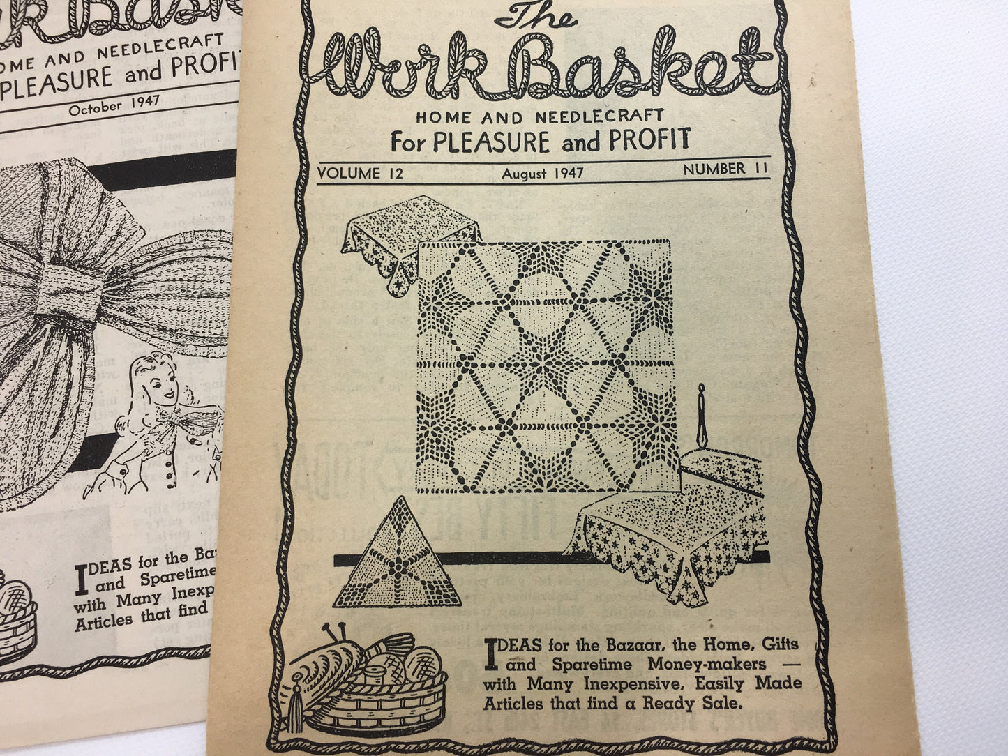Vintage Home and Needlecraft Booklets Craft Fair Gifts Hobby Patterns Instructions Ideas and Illustrations for Fun Profit or Sales