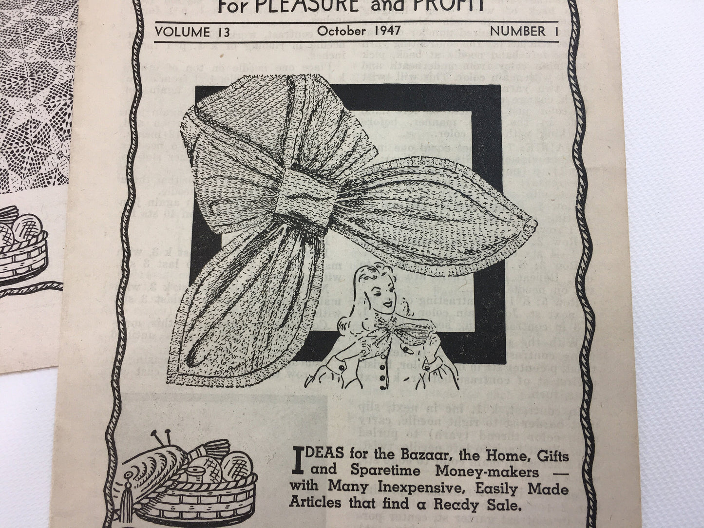 Vintage Home and Needlecraft Booklets Craft Fair Gifts Hobby Patterns Instructions Ideas and Illustrations for Fun Profit or Sales