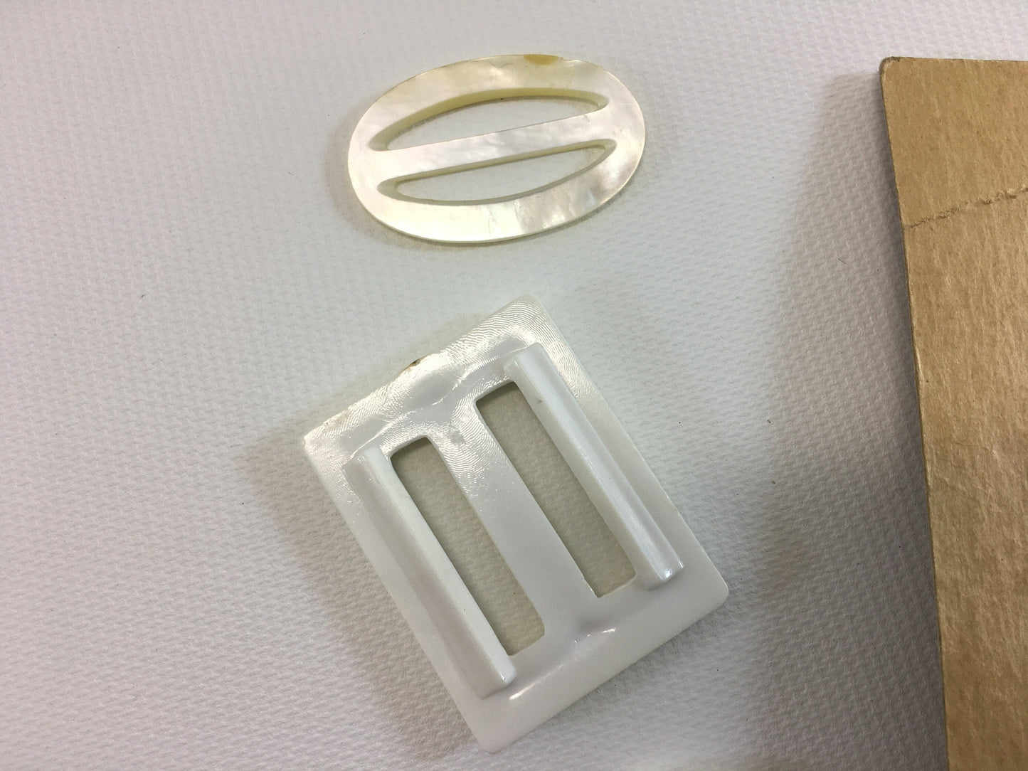 Women's Fashion Scarf Belt Buckle Lot Blue Mother of Pearl MOP Shell White Small Buckles for Handmade Accessories Oval Rectangle Washable