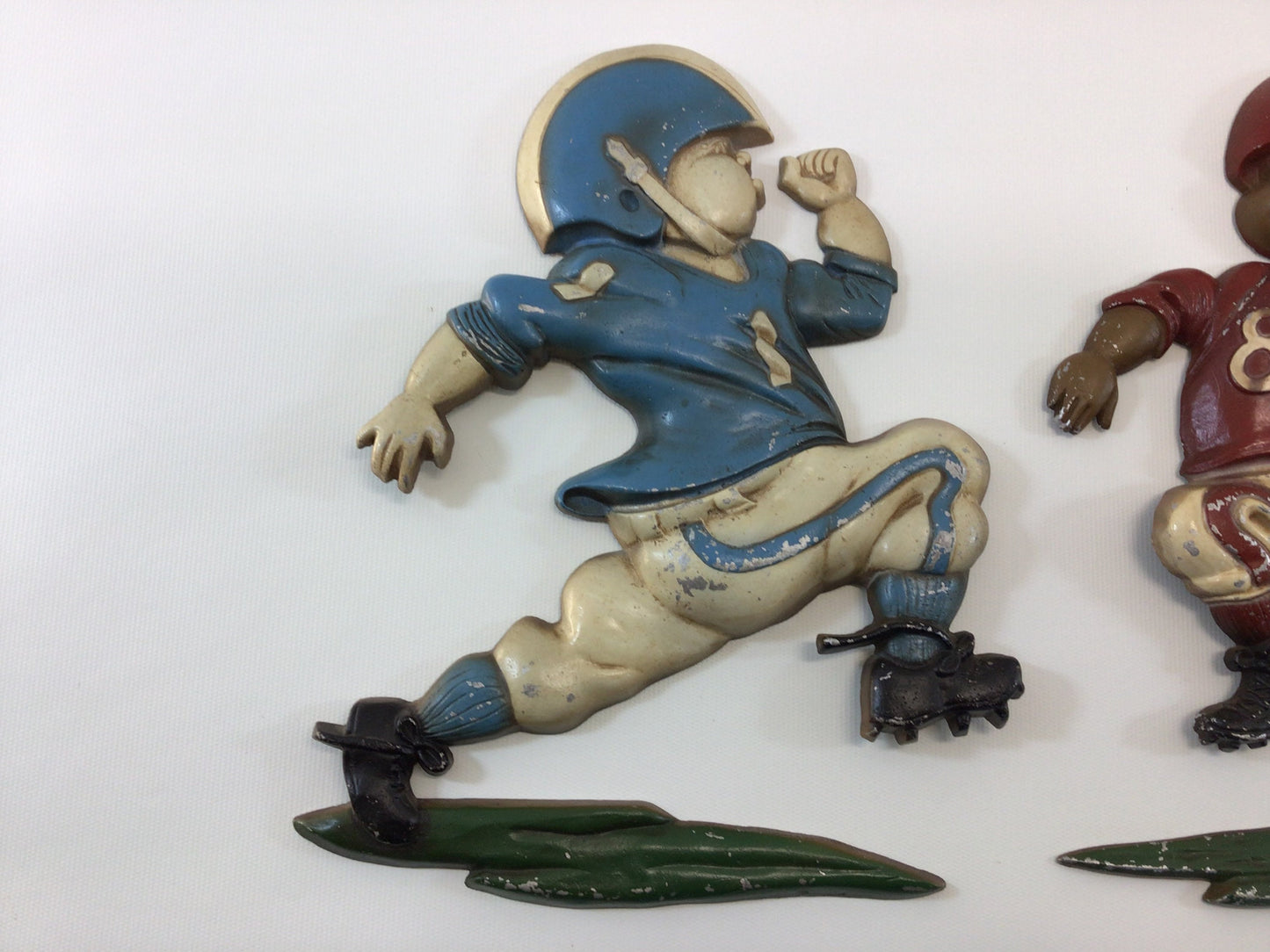 Football Wall Decor Set 1976 HOMCO Home Interiors 3D Metal No. 1254