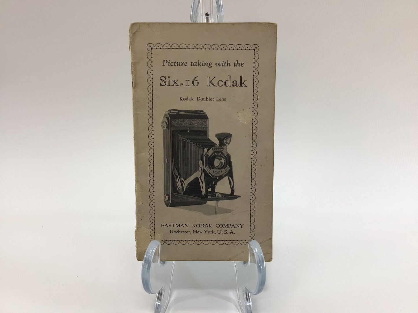 Six-16 Kodak Camera Doublet Lens Manual Antique Photography Ephemera