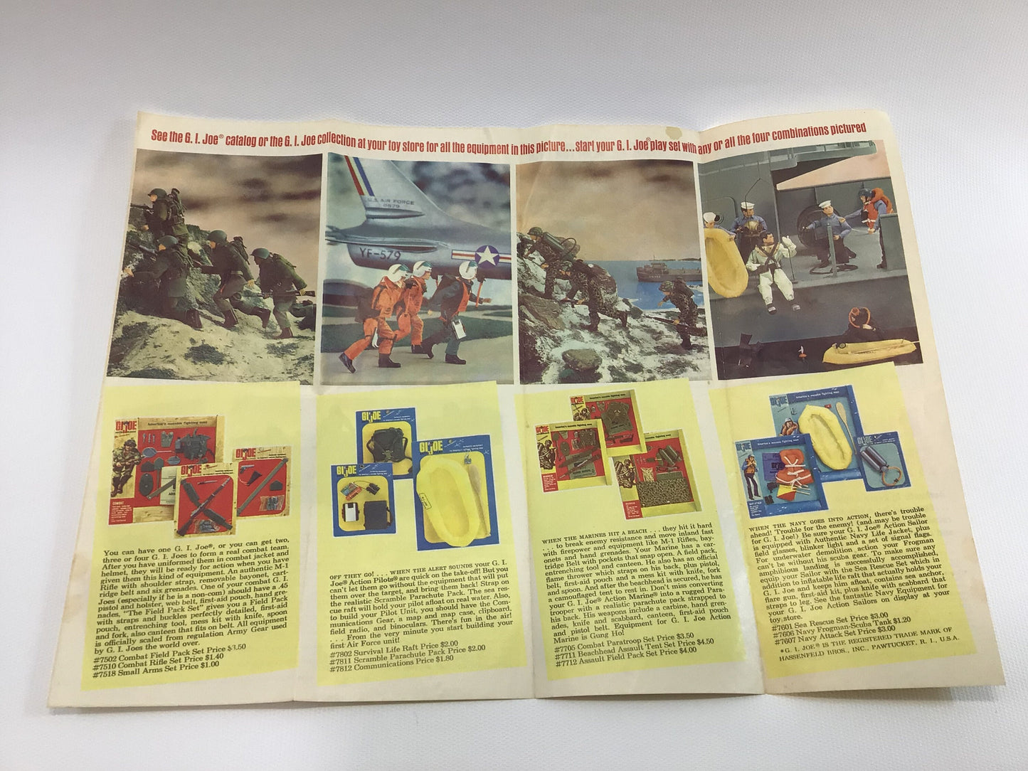 GI Joe Most Fun with Your Equipment Pamphlet 1960's Hasbro 12" Action Soldier Ephemera