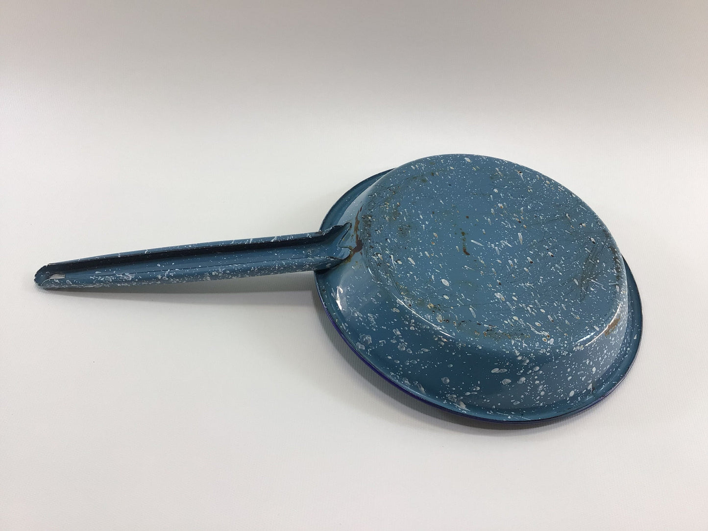 Graniteware Enamelware 9" Skillet Blue and White Country Kitchen Farmhouse Decor Cottagecore Style