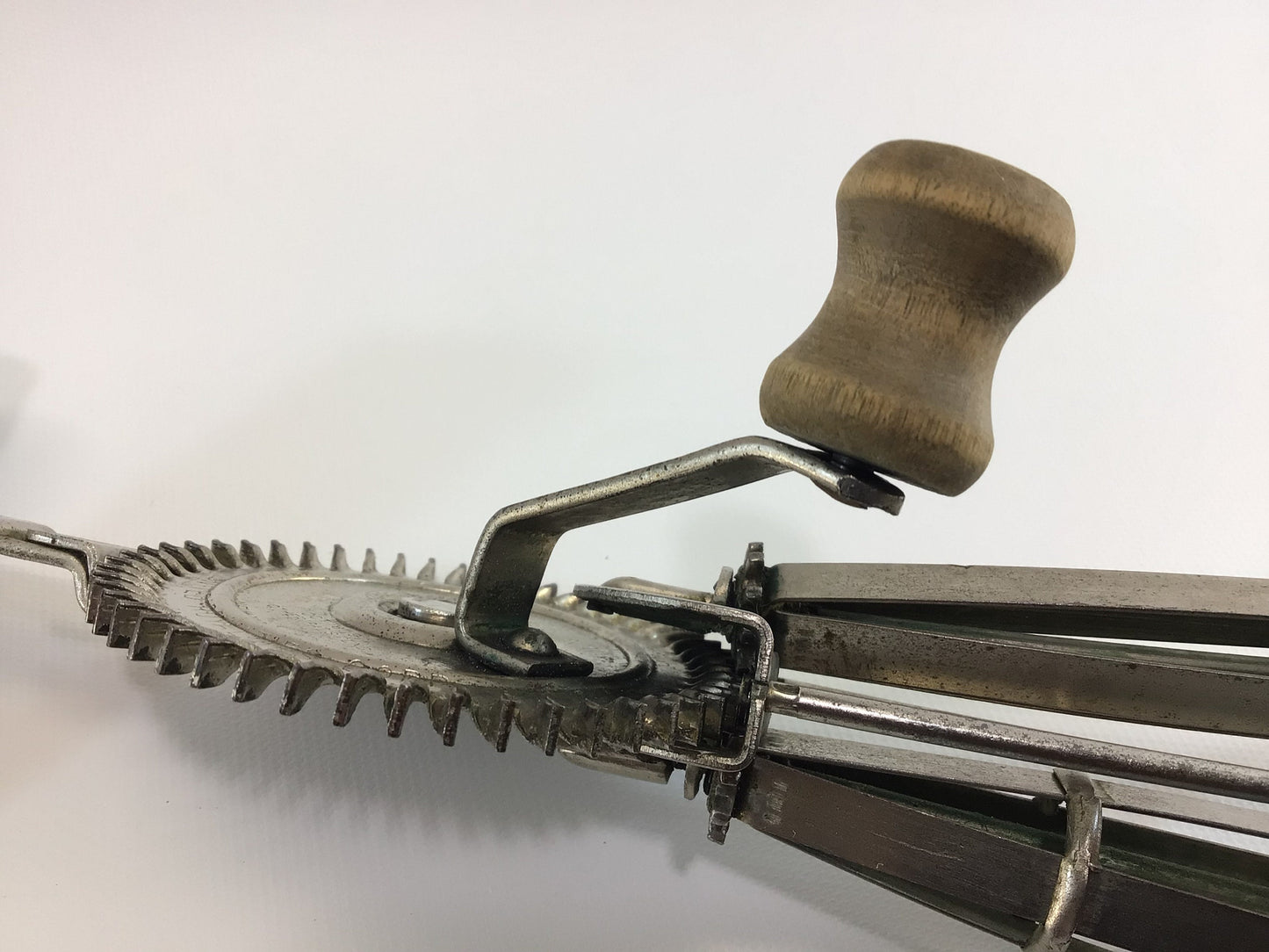 Wooden Handle Egg Beater Ladd Beater No. 4 Antique Country Kitchen Farmhouse Decor
