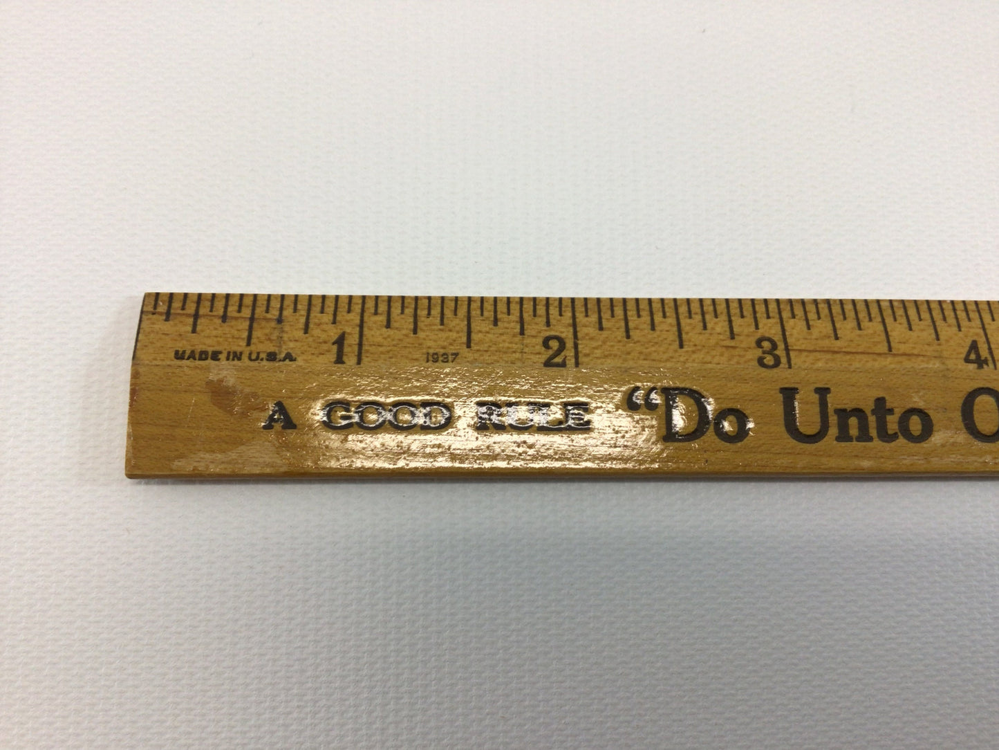 Wooden Advertising 12" Ruler 1937 A Good Rule Coca-Cola Bottling Co Vintage Collectible