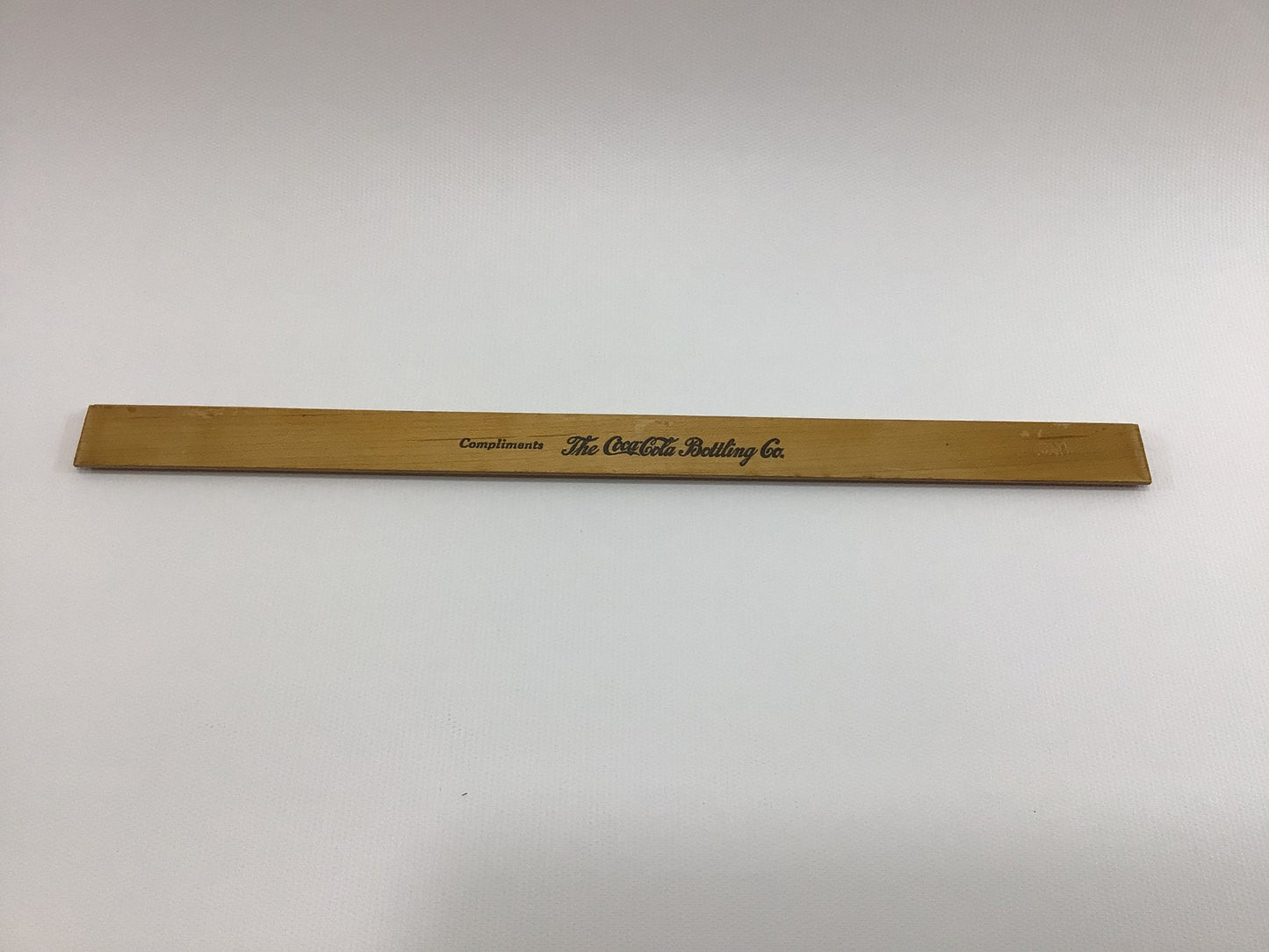 Wooden Advertising 12" Ruler 1937 A Good Rule Coca-Cola Bottling Co Vintage Collectible