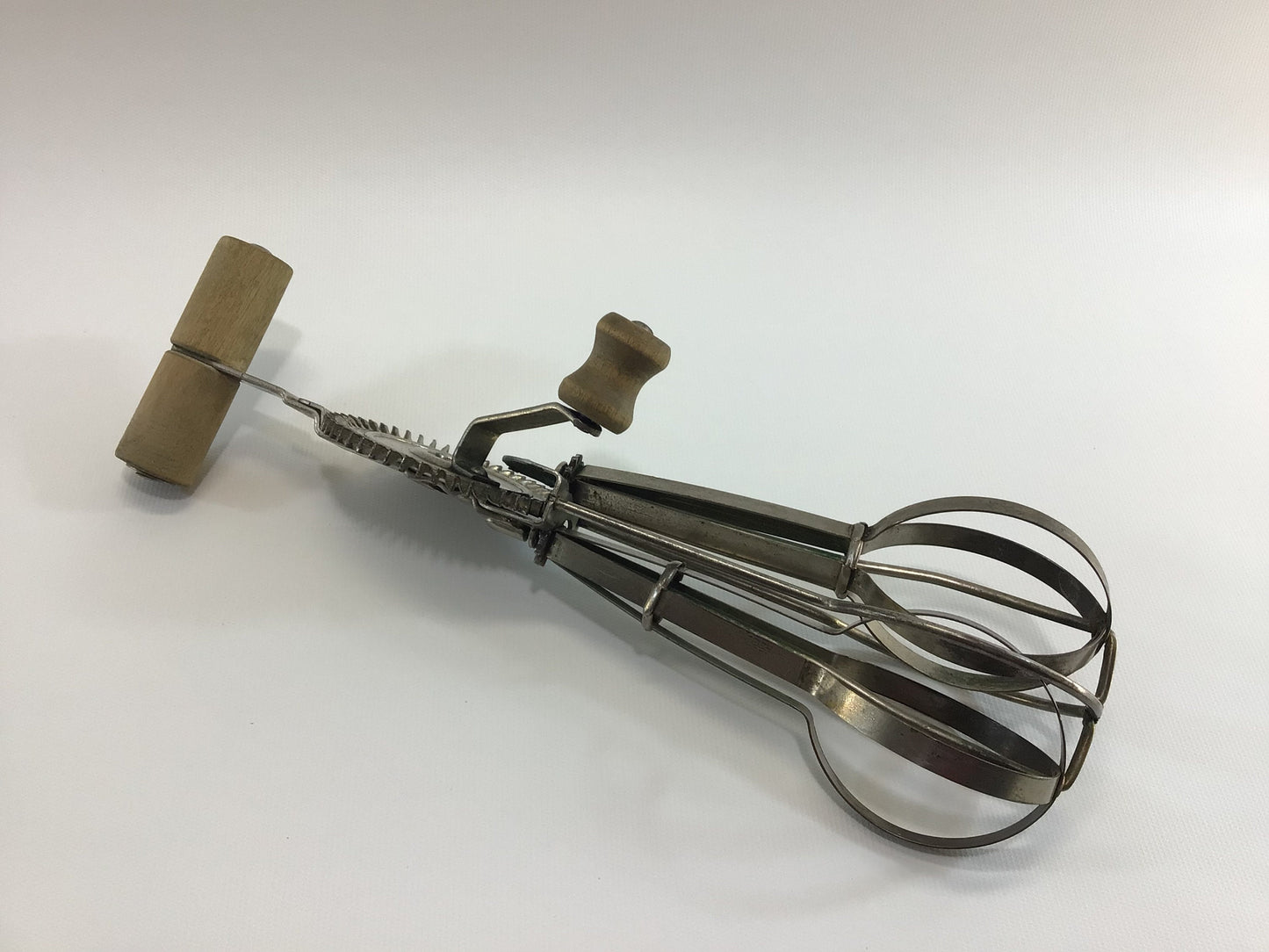 Wooden Handle Egg Beater Ladd Beater No. 4 Antique Country Kitchen Farmhouse Decor
