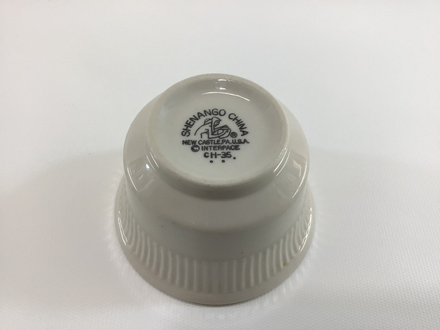White Ceramic Diner Custard Dish Vintage Shenango China CH-35 Replacement Piece