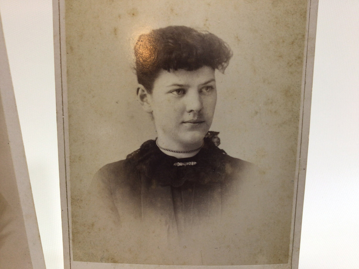 Victorian era Sharpsteen Cabinet Card Photo Young Husband and Wife
