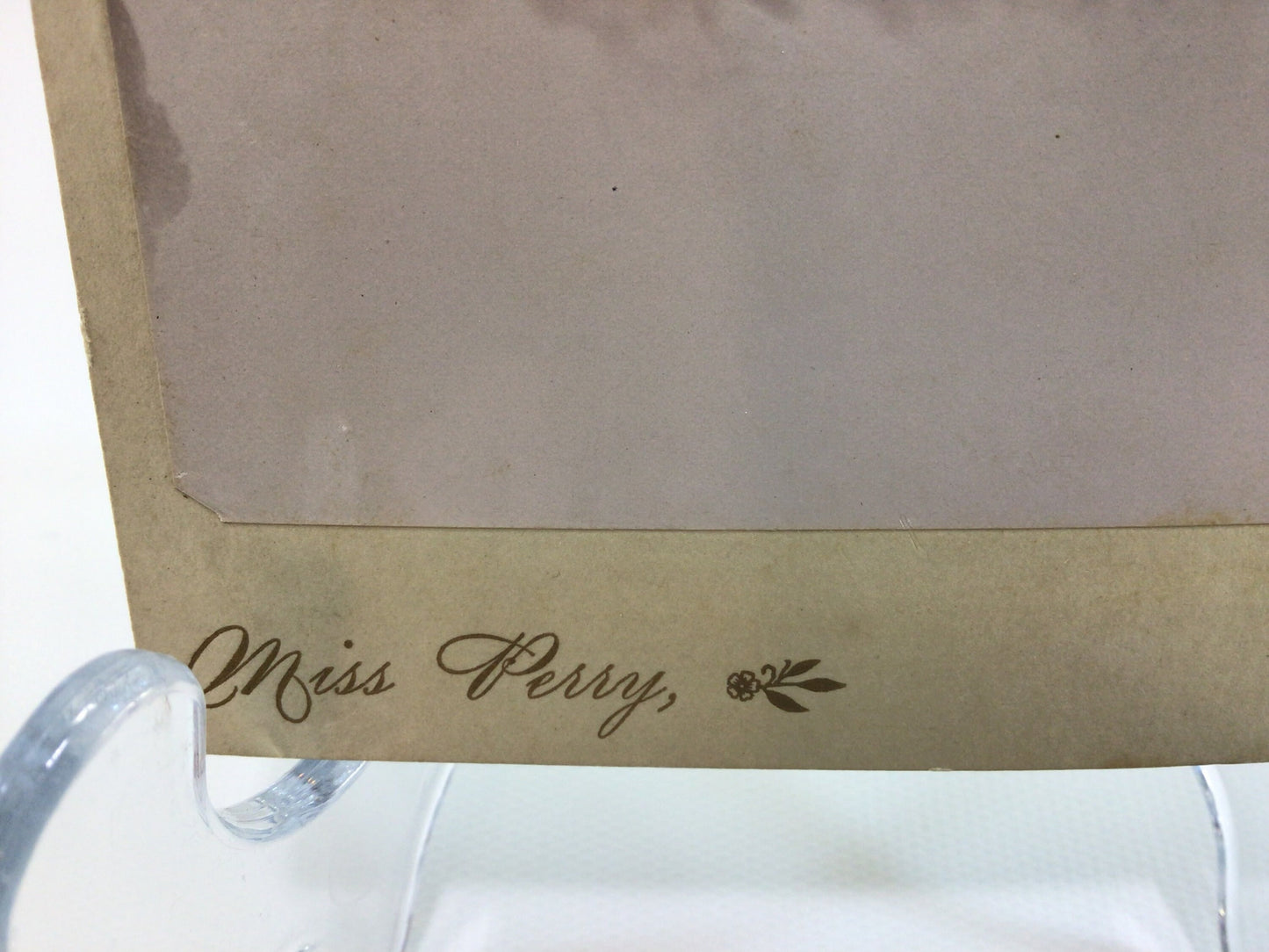 Victorian era Miss Perry Cabinet Card Photo Young Woman in Black