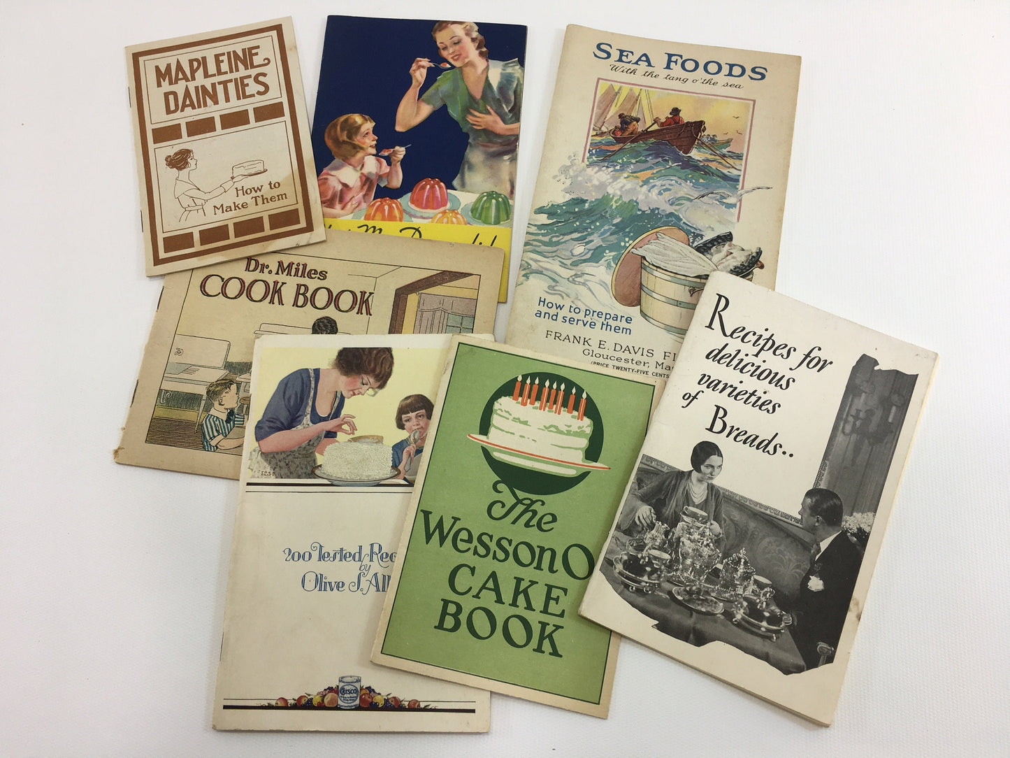 Vintage Cookbook Booklets Recipes Store Premium Cookbooks Cake Pastry Dessert Bread Muffins Cooking Recipes Holiday Seafood and Entertaining