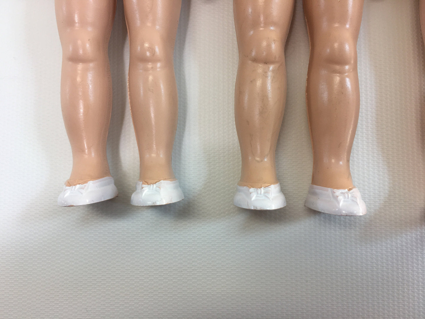 Vintage Doll 1950's Lingerie Lou Dolls Set of Three Blond Red Brunette Brown Mohair Hair Sleepy Eyes Black Painted Shoes Movable Head Arms