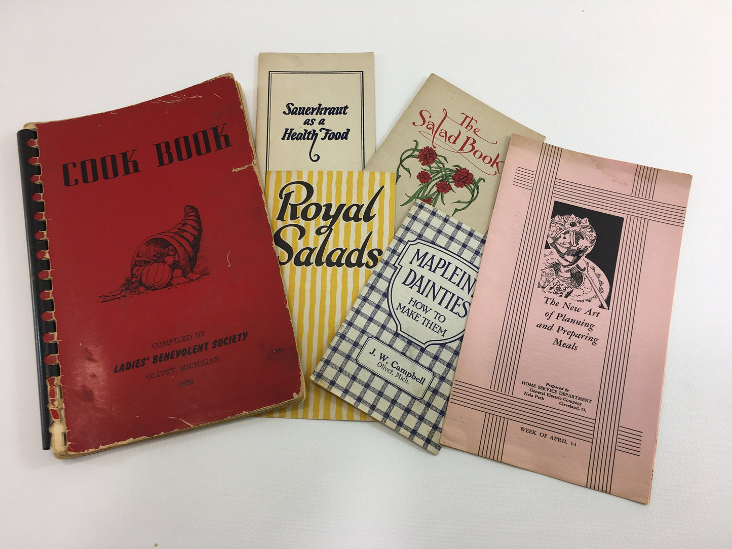 Vintage Cookbook Pamphlets Bundle Baking Candy Cake Pastry Dessert Bread Muffins Cookies Cooking Recipes Store Premium 1920'-1950's
